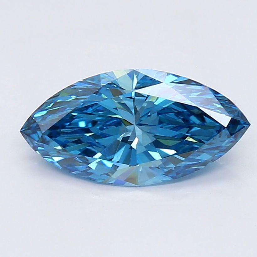 Loose Diamond - MARQUISE 0.93ct Fancy Vivid Blue VVS2: Loose Diamond - MARQUISE 0.93ct Fancy Vivid Blue VVS2 Source: This is a real non-mined Diamond that has been grown in a lab Shape: MARQUISE Carats: 0.93 Color: Fancy Vivid Blue Certification: NONE Vid