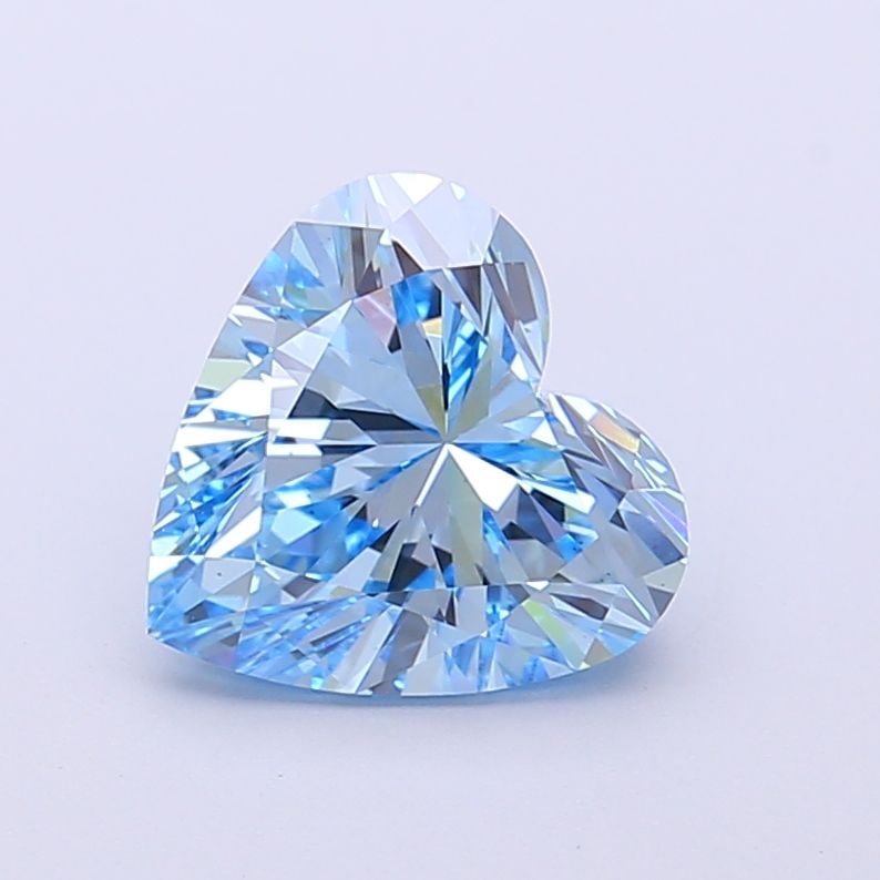 Loose Diamond - HEART 2.03ct Fancy Vivid Blue VS1: Loose Diamond - HEART 2.03ct Fancy Vivid Blue VS1 Source: This is a real non-mined Diamond that has been grown in a lab Shape: HEART Carats: 2.03 Color: Fancy Vivid Blue Certification: IGI Video: