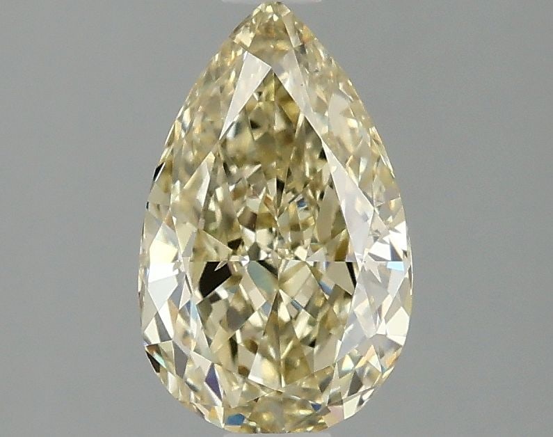 Loose Diamond - PEAR 1.5ct Fancy Light Yellow VS2: Loose Diamond - PEAR 1.5ct Fancy Light Yellow VS2 Source: This is a real non-mined Diamond that has been grown in a lab Shape: PEAR Carats: 1.5 Color: Fancy Light Yellow Certification: IGI Video: