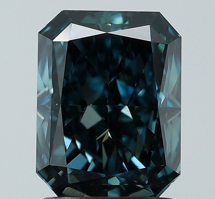 Loose Diamond - RADIANT 2.19ct Fancy Vivid Blue VS1: Loose Diamond - RADIANT 2.19ct Fancy Vivid Blue VS1 Source: This is a real non-mined Diamond that has been grown in a lab Shape: RADIANT Carats: 2.19 Color: Fancy Vivid Blue Certification: NONE Video: