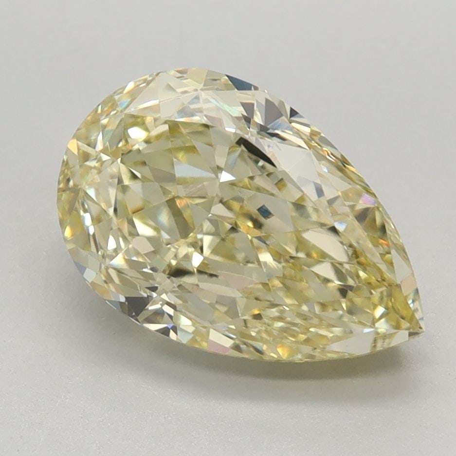Loose Diamond - PEAR 2.16ct Fancy Intense Yellow VVS2: Loose Diamond - PEAR 2.16ct Fancy Intense Yellow VVS2 Source: This is a real non-mined Diamond that has been grown in a lab Shape: PEAR Carats: 2.16 Color: Fancy Intense Yellow Certification: IGI Vide