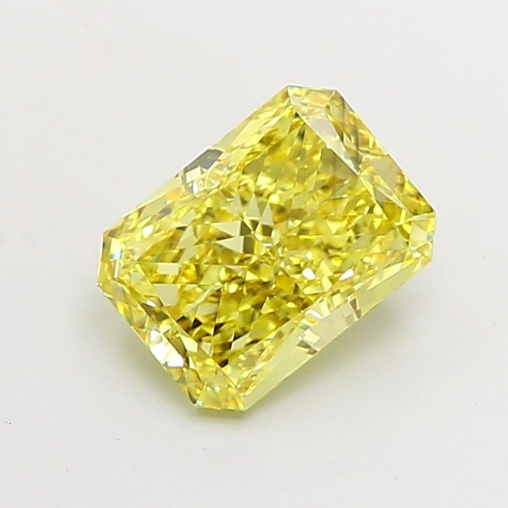 Loose Diamond - RADIANT 2.08ct Fancy Vivid Yellow VS2: Loose Diamond - RADIANT 2.08ct Fancy Vivid Yellow VS2 Source: This is a real non-mined Diamond that has been grown in a lab Shape: RADIANT Carats: 2.08 Color: Fancy Vivid Yellow Certification: IGI Vid