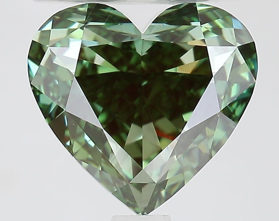 Loose Diamond - HEART 2.02ct Fancy Vivid Green VVS2: Loose Diamond - HEART 2.02ct Fancy Vivid Green VVS2 Source: This is a real non-mined Diamond that has been grown in a lab Shape: HEART Carats: 2.02 Color: Fancy Vivid Green Certification: IGI Video: