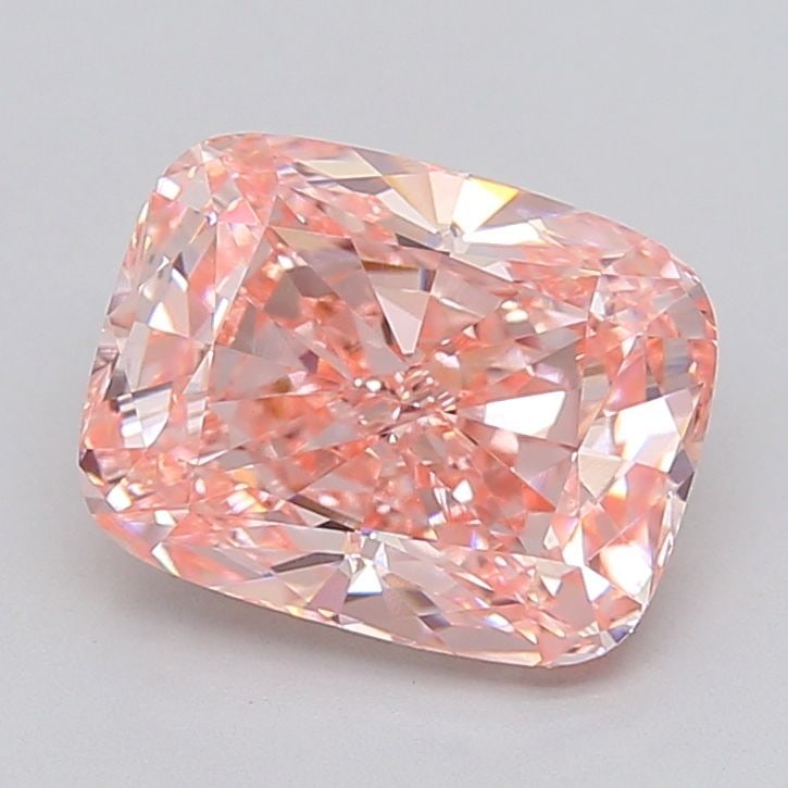 Loose Diamond - CUSHION MODIFIED 4.02ct Fancy Vivid Pink VVS2: Loose Diamond - CUSHION MODIFIED 4.02ct Fancy Vivid Pink VVS2 Source: This is a real non-mined Diamond that has been grown in a lab Shape: CUSHION MODIFIED Carats: 4.02 Color: Fancy Vivid Pink Certifi