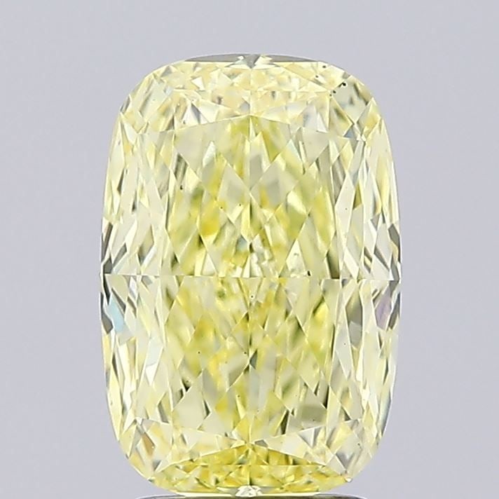 Loose Diamond - CUSHION MODIFIED 2.71ct Fancy Intense Yellow VS2: Loose Diamond - CUSHION MODIFIED 2.71ct Fancy Intense Yellow VS2 Source: This is a real non-mined Diamond that has been grown in a lab Shape: CUSHION MODIFIED Carats: 2.71 Color: Fancy Intense Yellow 