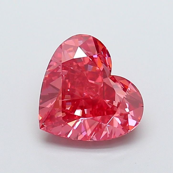 Loose Diamond - HEART 4.04ct Fancy Vivid Pink VS1: Loose Diamond - HEART 4.04ct Fancy Vivid Pink VS1 Source: This is a real non-mined Diamond that has been grown in a lab Shape: HEART Carats: 4.04 Color: Fancy Vivid Pink Certification: IGI Video:
