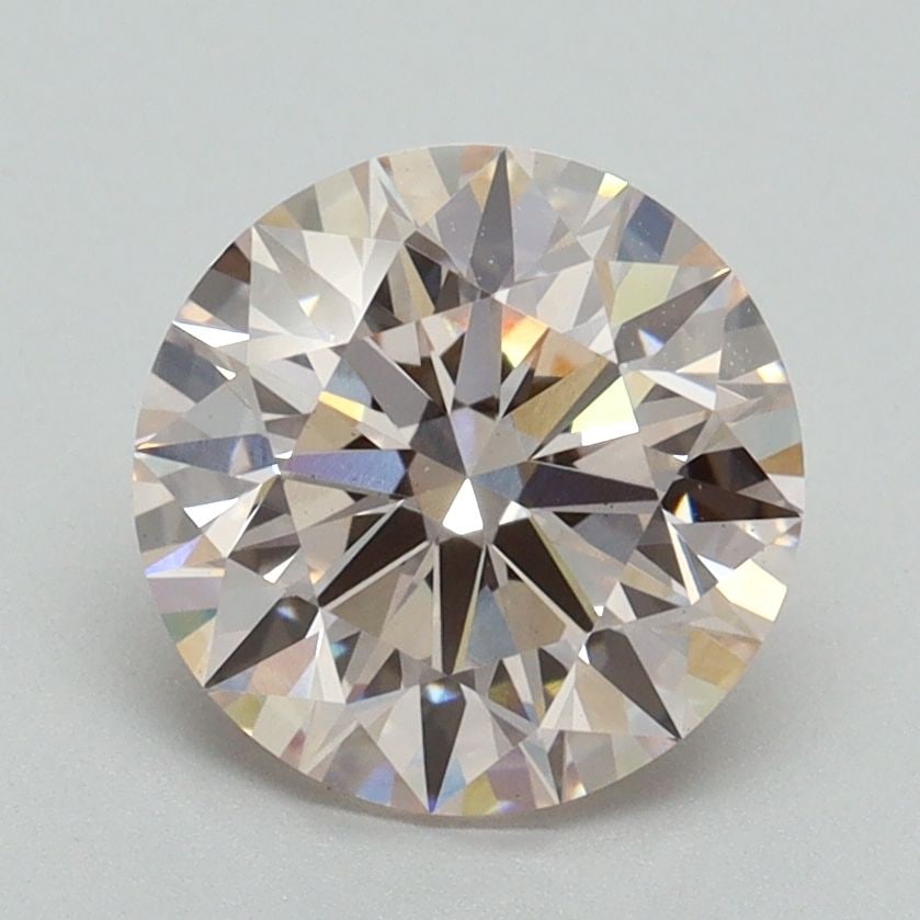 Ideal Loose Diamond - ROUND 2.09ct Fancy Pink VS1: Ideal Loose Diamond - ROUND 2.09ct Fancy Pink VS1 Source: This is a real non-mined Diamond that has been grown in a lab Shape: ROUND Carats: 2.09 Color: Fancy Pink Certification: IGI Video: