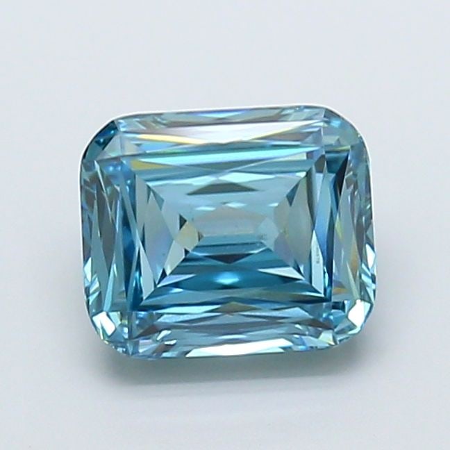 Loose Diamond - CUSHION MODIFIED 2.51ct Fancy Vivid Blue VS1: Loose Diamond - CUSHION MODIFIED 2.51ct Fancy Vivid Blue VS1 Source: This is a real non-mined Diamond that has been grown in a lab Shape: CUSHION MODIFIED Carats: 2.51 Color: Fancy Vivid Blue Certific