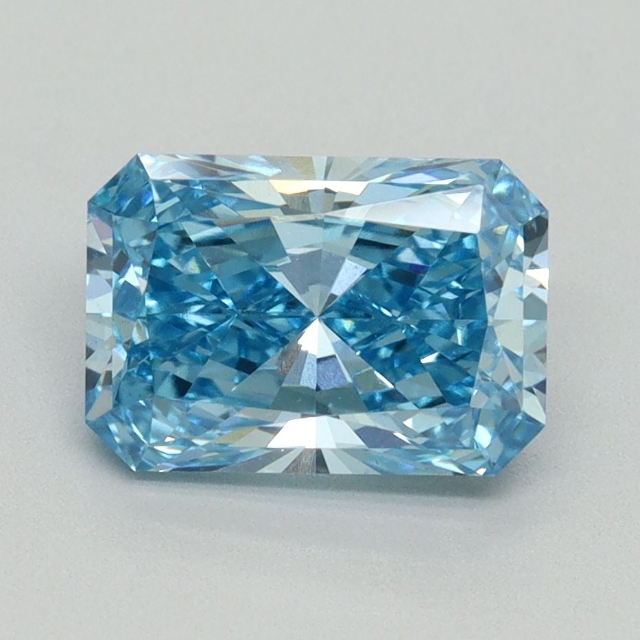 Loose Diamond - RADIANT 2.06ct Fancy Vivid Blue VS1: Loose Diamond - RADIANT 2.06ct Fancy Vivid Blue VS1 Source: This is a real non-mined Diamond that has been grown in a lab Shape: RADIANT Carats: 2.06 Color: Fancy Vivid Blue Certification: IGI Video: