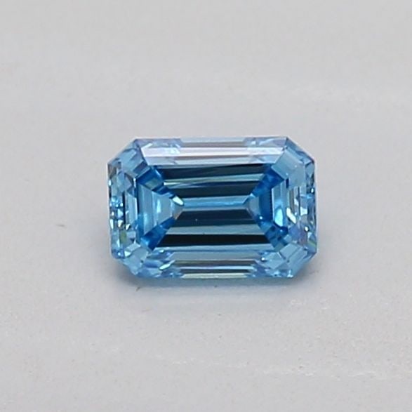 Loose Diamond - EMERALD 0.17ct Fancy Vivid Blue VS1: Loose Diamond - EMERALD 0.17ct Fancy Vivid Blue VS1 Source: This is a real non-mined Diamond that has been grown in a lab Shape: EMERALD Carats: 0.17 Color: Fancy Vivid Blue Certification: IGI Video: