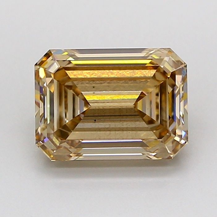 Loose Diamond - EMERALD 2.05ct Fancy Light Brown VS2: Loose Diamond - EMERALD 2.05ct Fancy Light Brown VS2 Source: This is a real non-mined Diamond that has been grown in a lab Shape: EMERALD Carats: 2.05 Color: Fancy Light Brown Certification: IGI Video