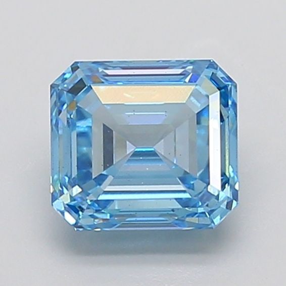 Loose Diamond - EMERALD 3.04ct Fancy Vivid Blue VS2: Loose Diamond - EMERALD 3.04ct Fancy Vivid Blue VS2 Source: This is a real non-mined Diamond that has been grown in a lab Shape: EMERALD Carats: 3.04 Color: Fancy Vivid Blue Certification: IGI Video: