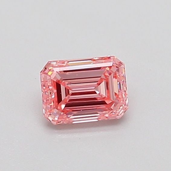 Loose Diamond - EMERALD 0.4ct Fancy Vivid Pink VS2: Loose Diamond - EMERALD 0.4ct Fancy Vivid Pink VS2 Source: This is a real non-mined Diamond that has been grown in a lab Shape: EMERALD Carats: 0.4 Color: Fancy Vivid Pink Certification: IGI Video: