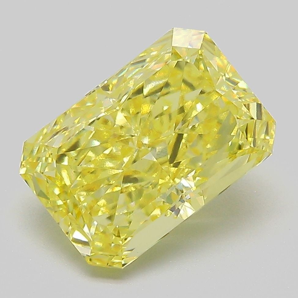 Loose Diamond - RADIANT 4.07ct Fancy Vivid Yellow VS1: Loose Diamond - RADIANT 4.07ct Fancy Vivid Yellow VS1 Source: This is a real non-mined Diamond that has been grown in a lab Shape: RADIANT Carats: 4.07 Color: Fancy Vivid Yellow Certification: IGI Vid