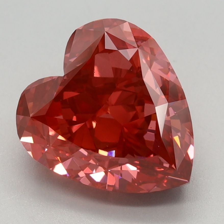 Loose Diamond - HEART 3.38ct Fancy Vivid Pink VS1: Loose Diamond - HEART 3.38ct Fancy Vivid Pink VS1 Source: This is a real non-mined Diamond that has been grown in a lab Shape: HEART Carats: 3.38 Color: Fancy Vivid Pink Certification: IGI Video: