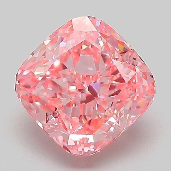 Loose Diamond - CUSHION MODIFIED 2.05ct Fancy Vivid Pink VS1: Loose Diamond - CUSHION MODIFIED 2.05ct Fancy Vivid Pink VS1 Source: This is a real non-mined Diamond that has been grown in a lab Shape: CUSHION MODIFIED Carats: 2.05 Color: Fancy Vivid Pink Certific