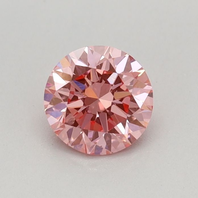 Loose Diamond - ROUND 0.38ct Fancy Vivid Pink VS1: Loose Diamond - ROUND 0.38ct Fancy Vivid Pink VS1 Source: This is a real non-mined Diamond that has been grown in a lab Shape: ROUND Carats: 0.38 Color: Fancy Vivid Pink Certification: IGI Video: