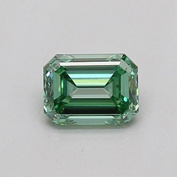 Loose Diamond - EMERALD 0.24ct Fancy Vivid Green VS1: Loose Diamond - EMERALD 0.24ct Fancy Vivid Green VS1 Source: This is a real non-mined Diamond that has been grown in a lab Shape: EMERALD Carats: 0.24 Color: Fancy Vivid Green Certification: IGI The D