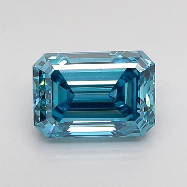 Loose Diamond - EMERALD 1.11ct Fancy Vivid Blue VS1: Loose Diamond - EMERALD 1.11ct Fancy Vivid Blue VS1 Source: This is a real non-mined Diamond that has been grown in a lab Shape: EMERALD Carats: 1.11 Color: Fancy Vivid Blue Certification: IGI Video: