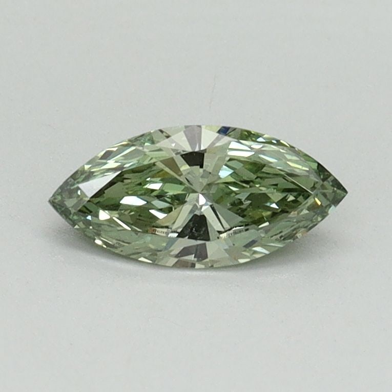 Loose Diamond - MARQUISE 0.35ct Fancy Vivid Green VS2: Loose Diamond - MARQUISE 0.35ct Fancy Vivid Green VS2 Source: This is a real non-mined Diamond that has been grown in a lab Shape: MARQUISE Carats: 0.35 Color: Fancy Vivid Green Certification: IGI Vid