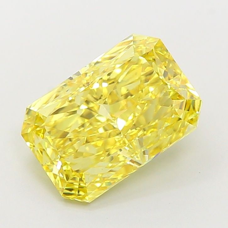 Loose Diamond - RADIANT 4.01ct Fancy Vivid Yellow VS1: Loose Diamond - RADIANT 4.01ct Fancy Vivid Yellow VS1 Source: This is a real non-mined Diamond that has been grown in a lab Shape: RADIANT Carats: 4.01 Color: Fancy Vivid Yellow Certification: IGI Vid