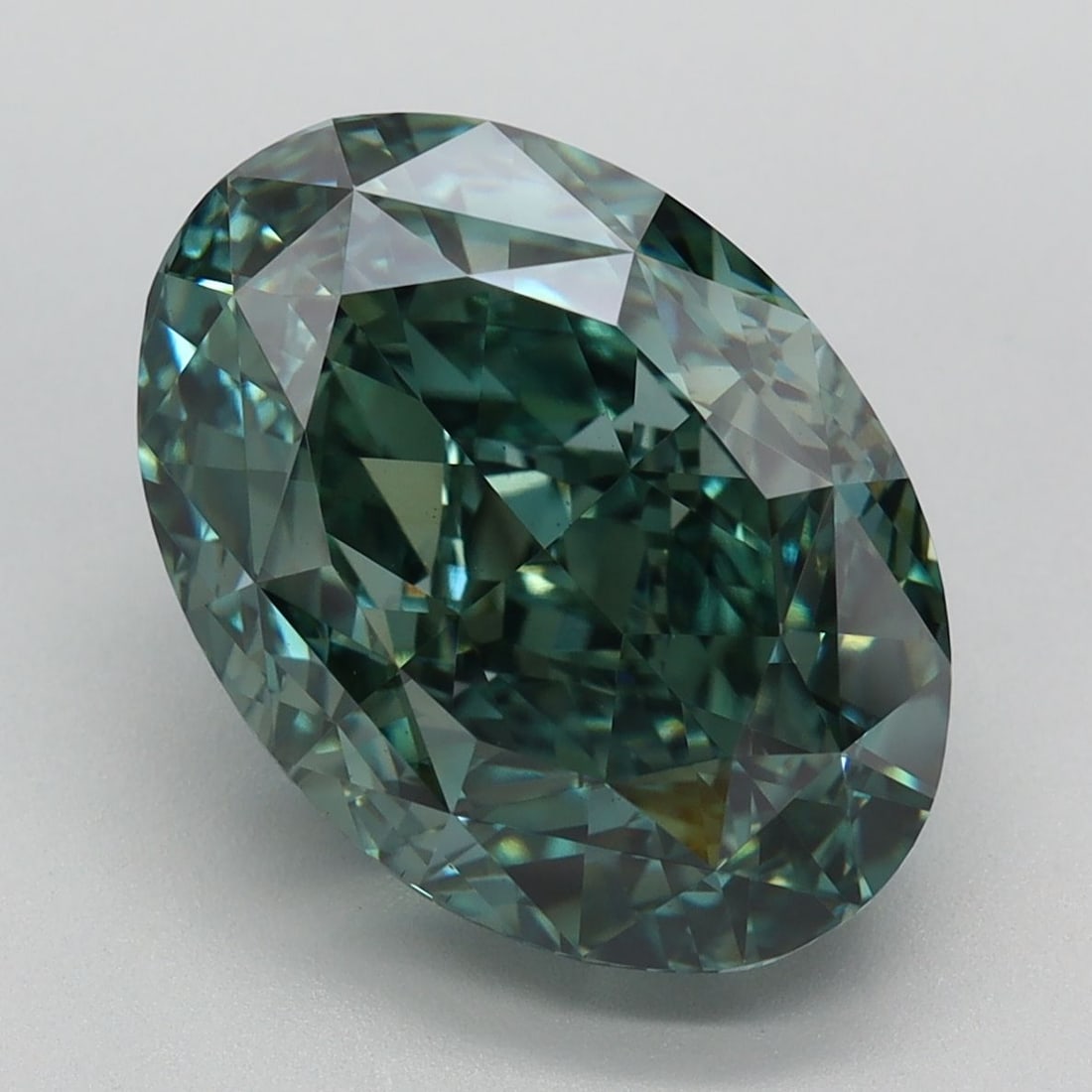 Loose Diamond - OVAL 6.63ct Fancy Vivid Green VS1 (1 of 1)