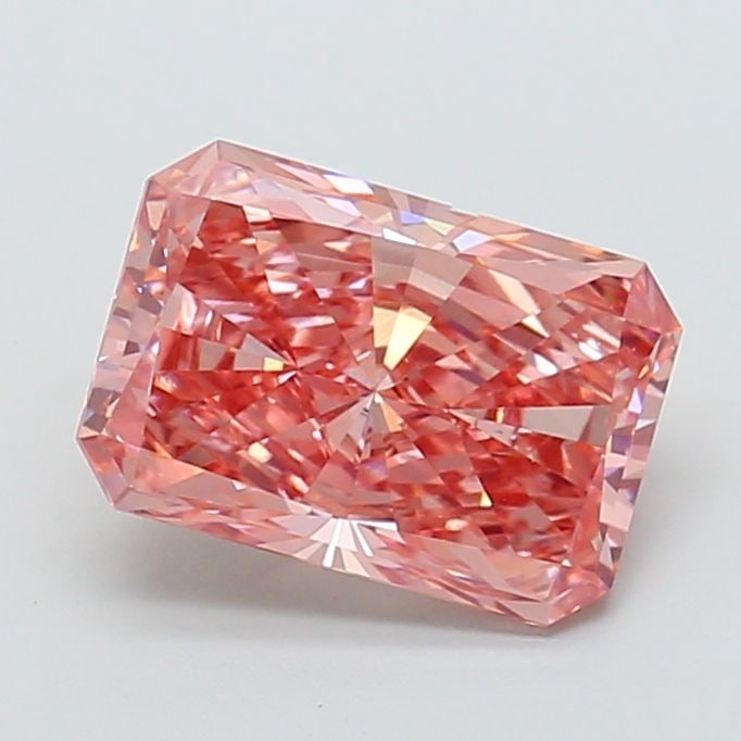 Loose Diamond - RADIANT 3.92ct Fancy Vivid Brownish Pink VS1: Loose Diamond - RADIANT 3.92ct Fancy Vivid Brownish Pink VS1 Source: This is a real non-mined Diamond that has been grown in a lab Shape: RADIANT Carats: 3.92 Color: Fancy Vivid Brownish Pink Certific
