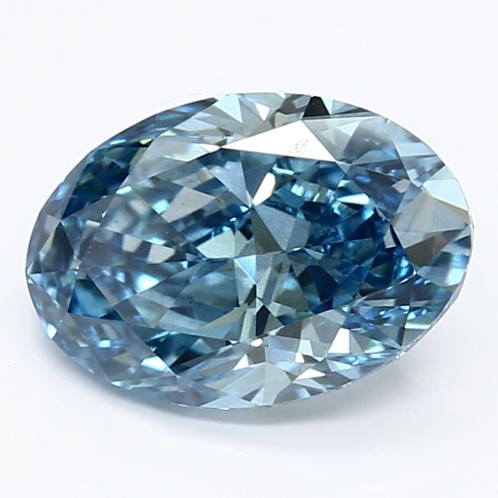 Loose Diamond - OVAL 2.37ct Fancy Vivid Blue SI1: Loose Diamond - OVAL 2.37ct Fancy Vivid Blue SI1 Source: This is a real non-mined Diamond that has been grown in a lab Shape: OVAL Carats: 2.37 Color: Fancy Vivid Blue Certification: IGI Video: