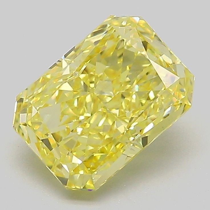 Loose Diamond - RADIANT 2.07ct Fancy Vivid Yellow VS1: Loose Diamond - RADIANT 2.07ct Fancy Vivid Yellow VS1 Source: This is a real non-mined Diamond that has been grown in a lab Shape: RADIANT Carats: 2.07 Color: Fancy Vivid Yellow Certification: IGI Vid