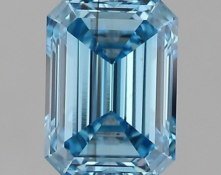 Loose Diamond - EMERALD 1.11ct Fancy Vivid Blue SI1: Loose Diamond - EMERALD 1.11ct Fancy Vivid Blue SI1 Source: This is a real non-mined Diamond that has been grown in a lab Shape: EMERALD Carats: 1.11 Color: Fancy Vivid Blue Certification: IGI Video: