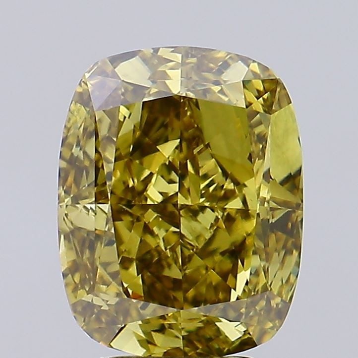 Loose Diamond - CUSHION MODIFIED 5.01ct Fancy Intense Gray Yellow VS2: Loose Diamond - CUSHION MODIFIED 5.01ct Fancy Intense Gray Yellow VS2 Source: This is a real non-mined Diamond that has been grown in a lab Shape: CUSHION MODIFIED Carats: 5.01 Color: Fancy Intense Gr