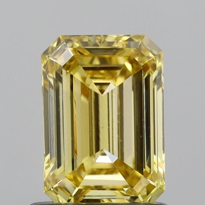 Loose Diamond - EMERALD 1.04ct Fancy Vivid Yellow VS2: Loose Diamond - EMERALD 1.04ct Fancy Vivid Yellow VS2 Source: This is a real non-mined Diamond that has been grown in a lab Shape: EMERALD Carats: 1.04 Color: Fancy Vivid Yellow Certification: NONE Vi