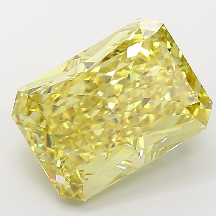 Loose Diamond - RADIANT 10.08ct Fancy Intense Yellow VS1: Loose Diamond - RADIANT 10.08ct Fancy Intense Yellow VS1 Source: This is a real non-mined Diamond that has been grown in a lab Shape: RADIANT Carats: 10.08 Color: Fancy Intense Yellow Certification: I
