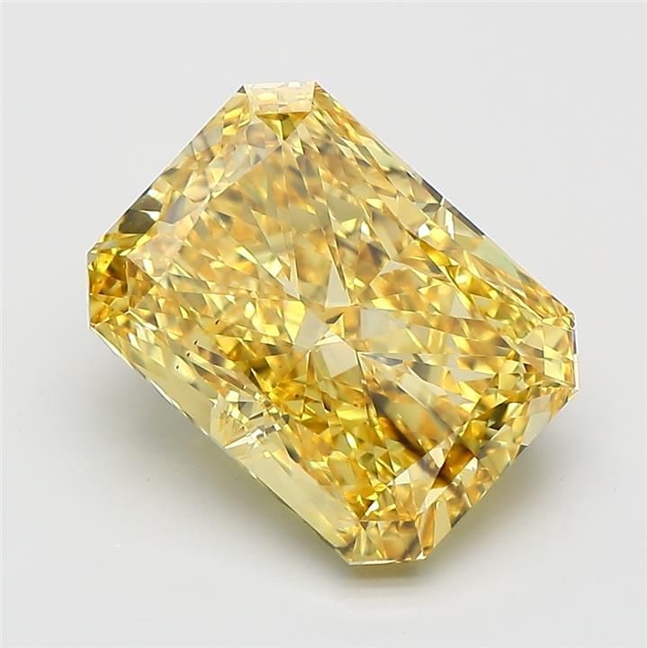 Loose Diamond - RADIANT 5.04ct Fancy Vivid Yellow SI1: Loose Diamond - RADIANT 5.04ct Fancy Vivid Yellow SI1 Source: This is a real non-mined Diamond that has been grown in a lab Shape: RADIANT Carats: 5.04 Color: Fancy Vivid Yellow Certification: IGI Vid