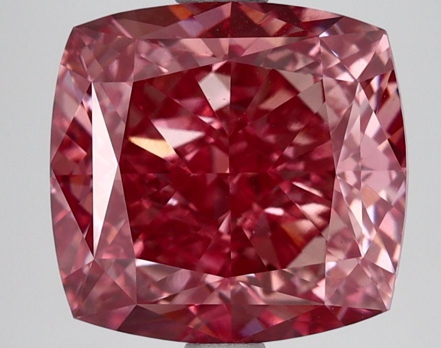 Loose Diamond - CUSHION MODIFIED 5.14ct Fancy Vivid Pink VS1: Loose Diamond - CUSHION MODIFIED 5.14ct Fancy Vivid Pink VS1 Source: This is a real non-mined Diamond that has been grown in a lab Shape: CUSHION MODIFIED Carats: 5.14 Color: Fancy Vivid Pink Certific