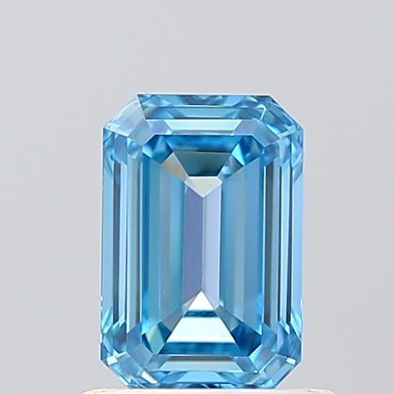 Loose Diamond - EMERALD 0.76ct Fancy Intense Blue IF: Loose Diamond - EMERALD 0.76ct Fancy Intense Blue IF Source: This is a real non-mined Diamond that has been grown in a lab Shape: EMERALD Carats: 0.76 Color: Fancy Intense Blue Certification: IGI Vide