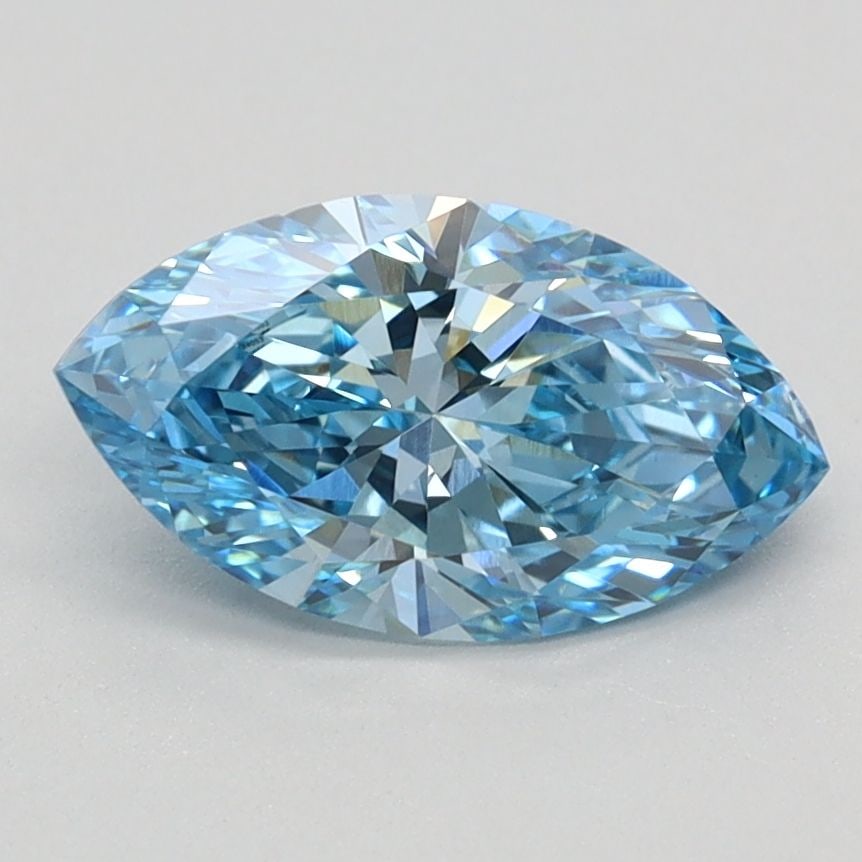 Loose Diamond - MARQUISE 1.11ct Fancy Vivid Blue VVS2: Loose Diamond - MARQUISE 1.11ct Fancy Vivid Blue VVS2 Source: This is a real non-mined Diamond that has been grown in a lab Shape: MARQUISE Carats: 1.11 Color: Fancy Vivid Blue Certification: IGI Vide