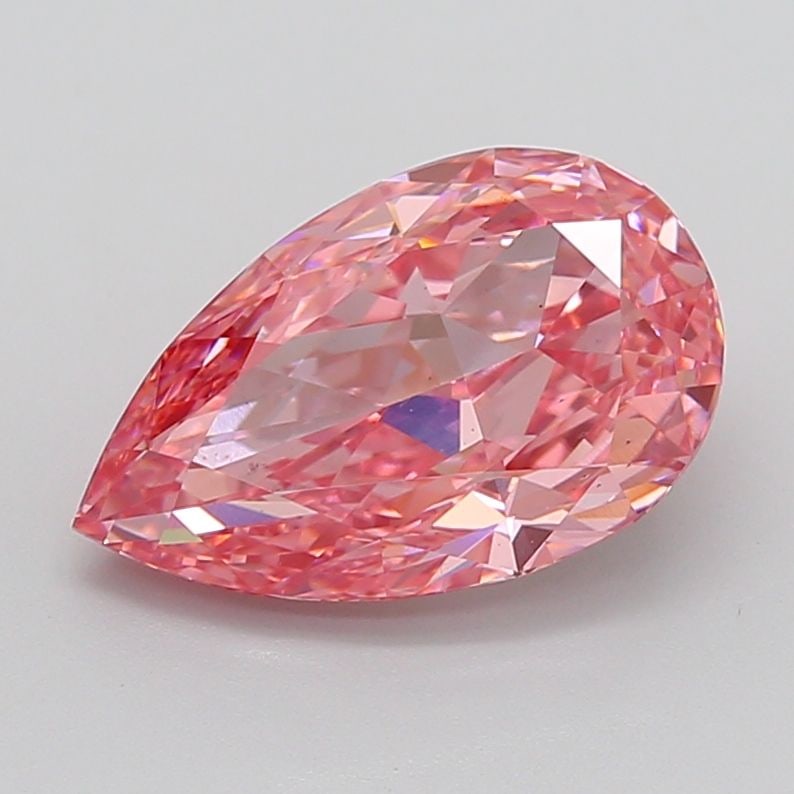 Loose Diamond - PEAR 5.02ct Fancy Intense Pink VS2: Loose Diamond - PEAR 5.02ct Fancy Intense Pink VS2 Source: This is a real non-mined Diamond that has been grown in a lab Shape: PEAR Carats: 5.02 Color: Fancy Intense Pink Certification: IGI Video: