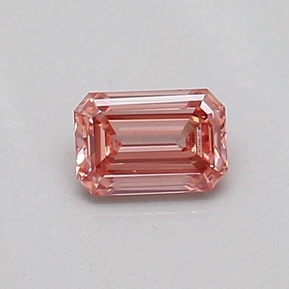 Loose Diamond - EMERALD 0.16ct Fancy Vivid Brownish Pink VS2: Loose Diamond - EMERALD 0.16ct Fancy Vivid Brownish Pink VS2 Source: This is a real non-mined Diamond that has been grown in a lab Shape: EMERALD Carats: 0.16 Color: Fancy Vivid Brownish Pink Certific