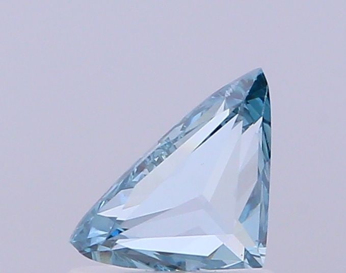 Loose Diamond - TRILLIANT 0.76ct Fancy Vivid Blue Green VS2: Loose Diamond - TRILLIANT 0.76ct Fancy Vivid Blue Green VS2 Source: This is a real non-mined Diamond that has been grown in a lab Shape: TRILLIANT Carats: 0.76 Color: Fancy Vivid Blue Green Certificat