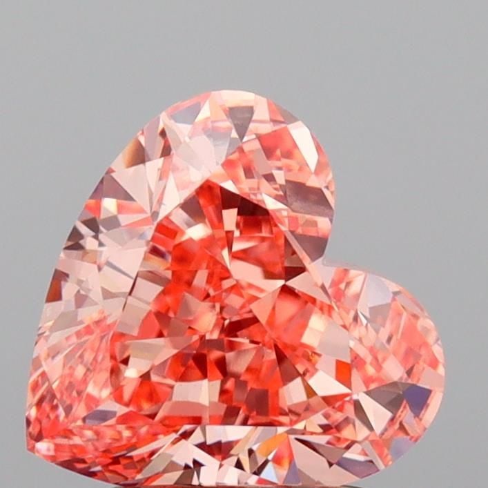 Loose Diamond - HEART 2.03ct Fancy Intense Pink VS1: Loose Diamond - HEART 2.03ct Fancy Intense Pink VS1 Source: This is a real non-mined Diamond that has been grown in a lab Shape: HEART Carats: 2.03 Color: Fancy Intense Pink Certification: IGI Video: