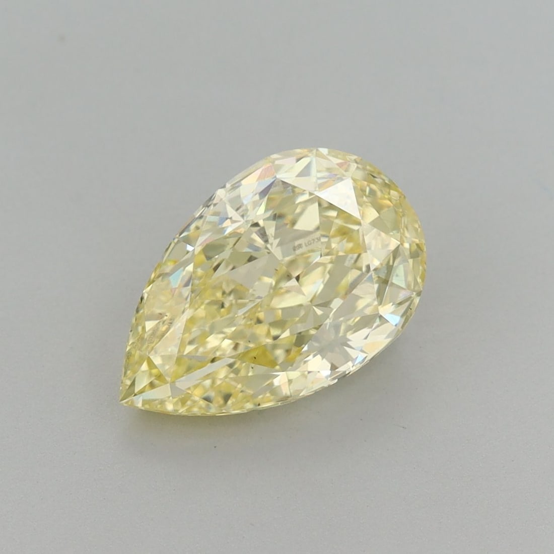 Loose Diamond - PEAR 2.54ct Fancy Intense Yellow VS2: Loose Diamond - PEAR 2.54ct Fancy Intense Yellow VS2 Source: This is a real non-mined Diamond that has been grown in a lab Shape: PEAR Carats: 2.54 Color: Fancy Intense Yellow Certification: IGI The D