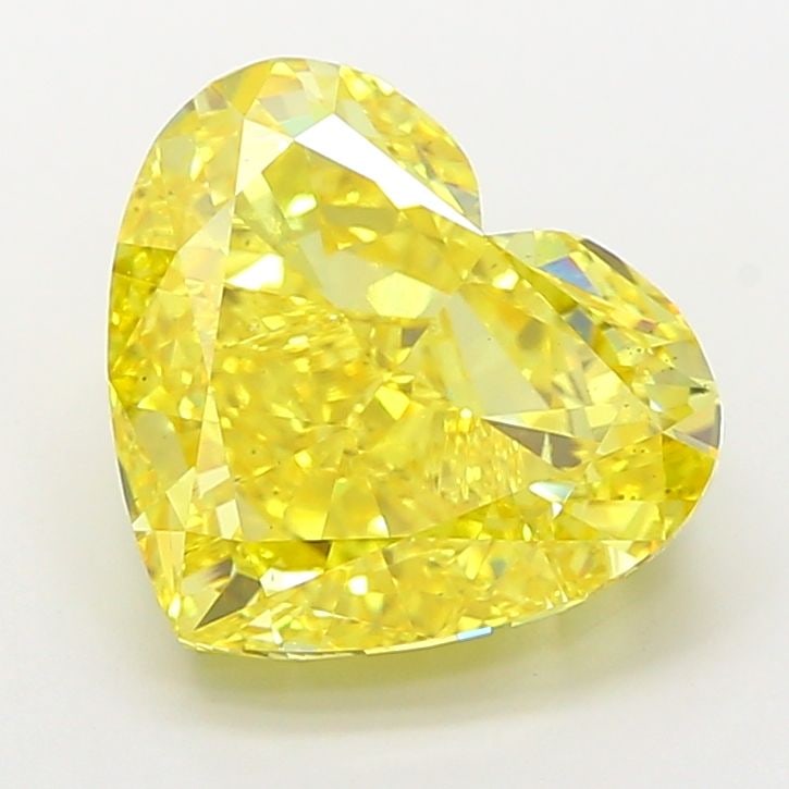 Loose Diamond - HEART 10.03ct Fancy Vivid Yellow VS2: Loose Diamond - HEART 10.03ct Fancy Vivid Yellow VS2 Source: This is a real non-mined Diamond that has been grown in a lab Shape: HEART Carats: 10.03 Color: Fancy Vivid Yellow Certification: IGI Video