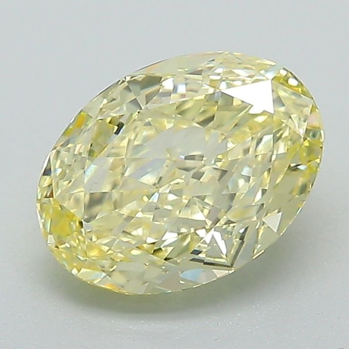 Loose Diamond - OVAL 1.74ct Fancy Intense Yellow VS1: Loose Diamond - OVAL 1.74ct Fancy Intense Yellow VS1 Source: This is a real non-mined Diamond that has been grown in a lab Shape: OVAL Carats: 1.74 Color: Fancy Intense Yellow Certification: IGI Video