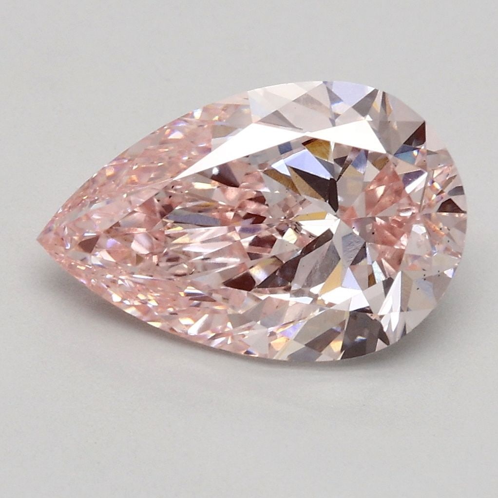 Loose Diamond - PEAR 2.0ct Fancy Pink VS2: Loose Diamond - PEAR 2.0ct Fancy Pink VS2 Source: This is a real non-mined Diamond that has been grown in a lab Shape: PEAR Carats: 2.0 Color: Fancy Pink Certification: IGI Video: