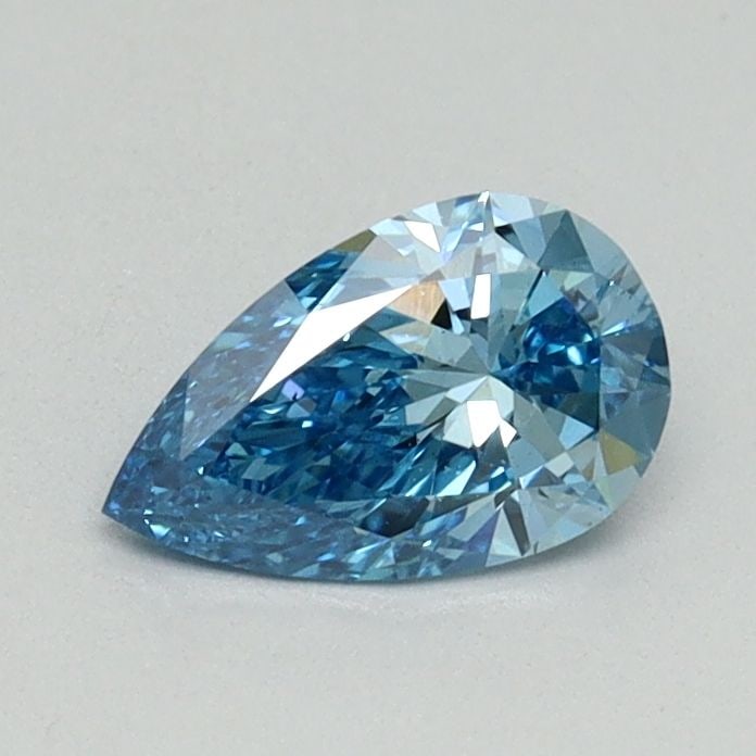 Loose Diamond - PEAR 0.54ct Fancy Blue VS2: Loose Diamond - PEAR 0.54ct Fancy Blue VS2 Source: This is a real non-mined Diamond that has been grown in a lab Shape: PEAR Carats: 0.54 Color: Fancy Blue Certification: NONE Video: