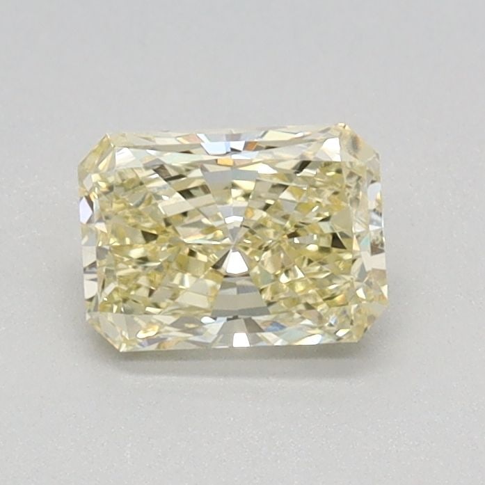 Loose Diamond - RADIANT 0.48ct Fancy Light Yellow VVS2: Loose Diamond - RADIANT 0.48ct Fancy Light Yellow VVS2 Source: This is a real non-mined Diamond that has been grown in a lab Shape: RADIANT Carats: 0.48 Color: Fancy Light Yellow Certification: IGI Vi