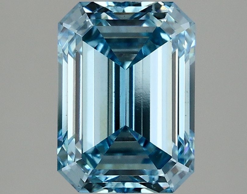 Loose Diamond - EMERALD 2.67ct Fancy Intense Blue VS2: Loose Diamond - EMERALD 2.67ct Fancy Intense Blue VS2 Source: This is a real non-mined Diamond that has been grown in a lab Shape: EMERALD Carats: 2.67 Color: Fancy Intense Blue Certification: IGI Vid