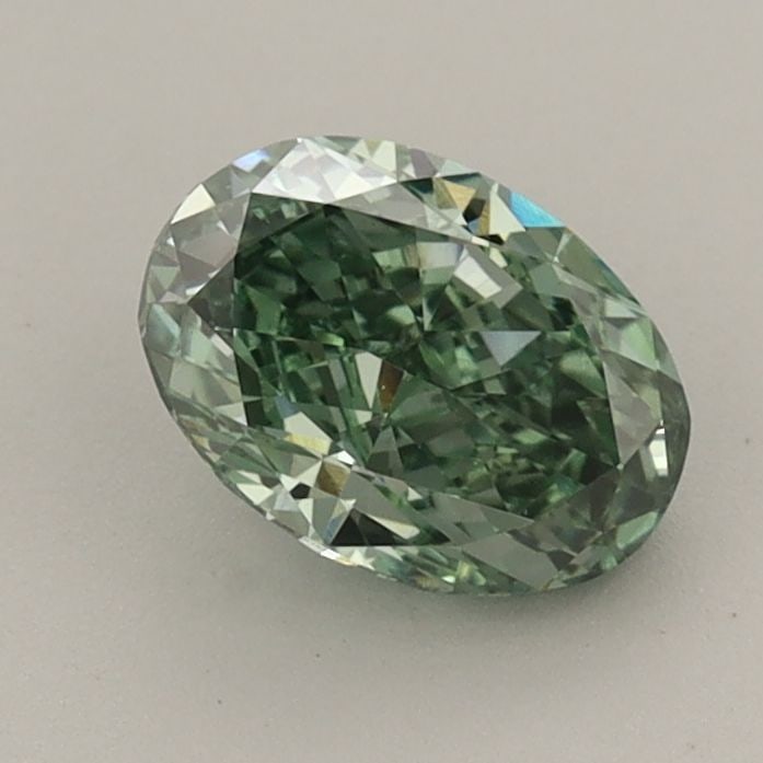 Loose Diamond - OVAL 1.05ct Fancy Vivid Green VS1: Loose Diamond - OVAL 1.05ct Fancy Vivid Green VS1 Source: This is a real non-mined Diamond that has been grown in a lab Shape: OVAL Carats: 1.05 Color: Fancy Vivid Green Certification: IGI Video: