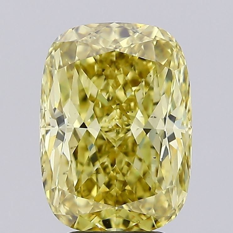 Loose Diamond - CUSHION MODIFIED 4.32ct Fancy Intense Yellow VS2: Loose Diamond - CUSHION MODIFIED 4.32ct Fancy Intense Yellow VS2 Source: This is a real non-mined Diamond that has been grown in a lab Shape: CUSHION MODIFIED Carats: 4.32 Color: Fancy Intense Yellow 